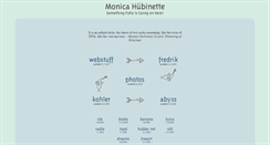 Desktop Screenshot of monica.hubbe.net