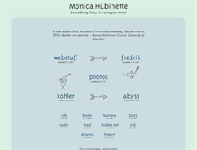 Tablet Screenshot of monica.hubbe.net
